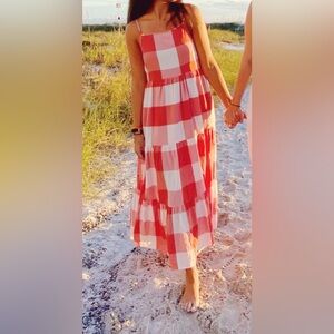 Loft Lou & Grey Gingham long dress.